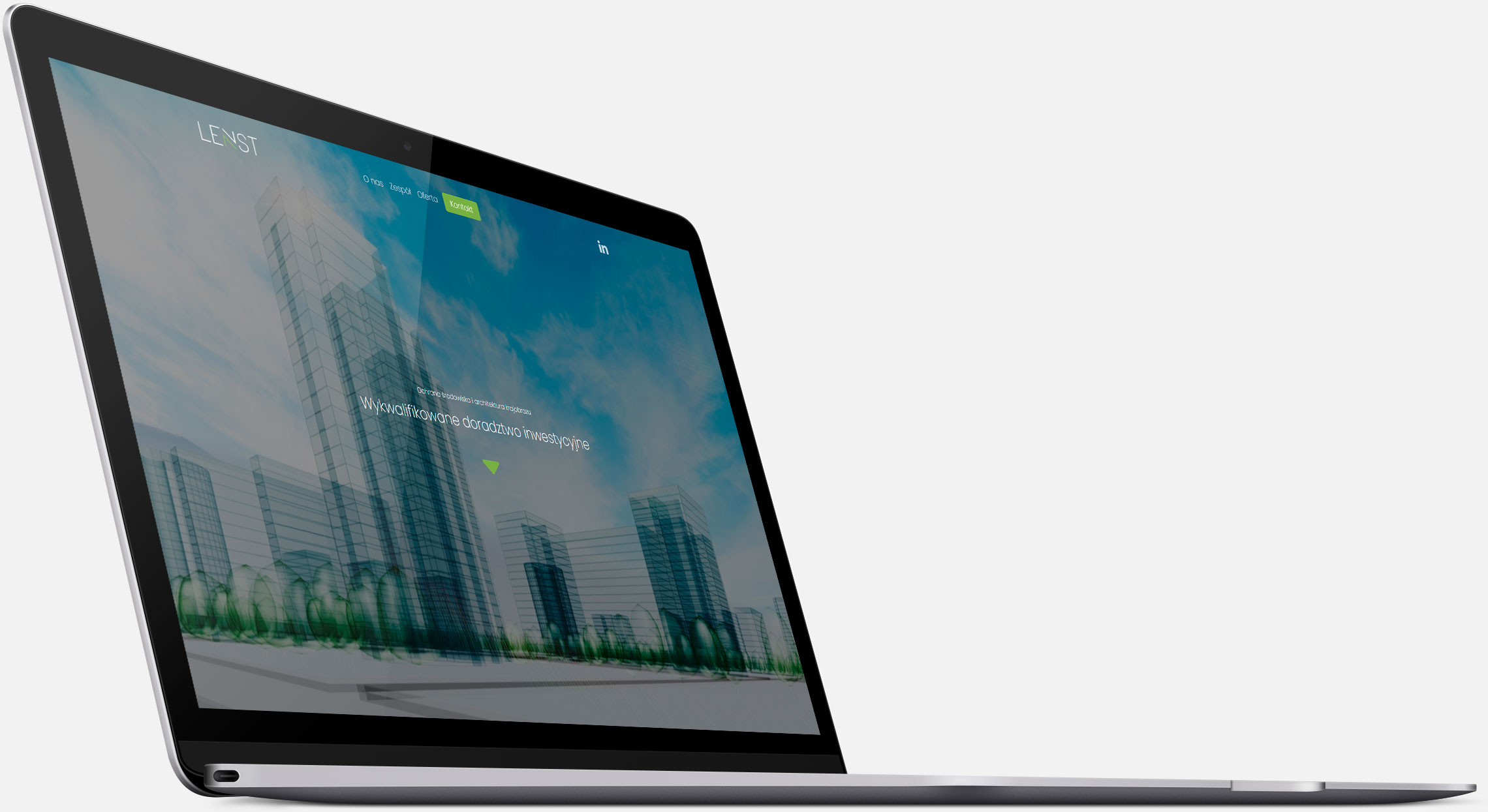 Strona internetowa Lenst w&nbsp;wersji na&nbsp;urządzenia desktopowe