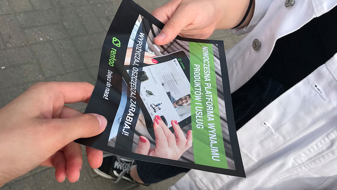 Akcja promocyjna wypożyczalni online Rentao w&nbsp;Warszawie