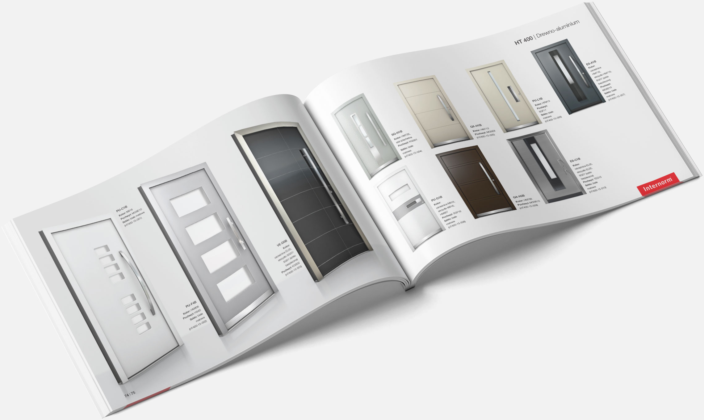 Katalog produktowy Internorm - rozkładówka