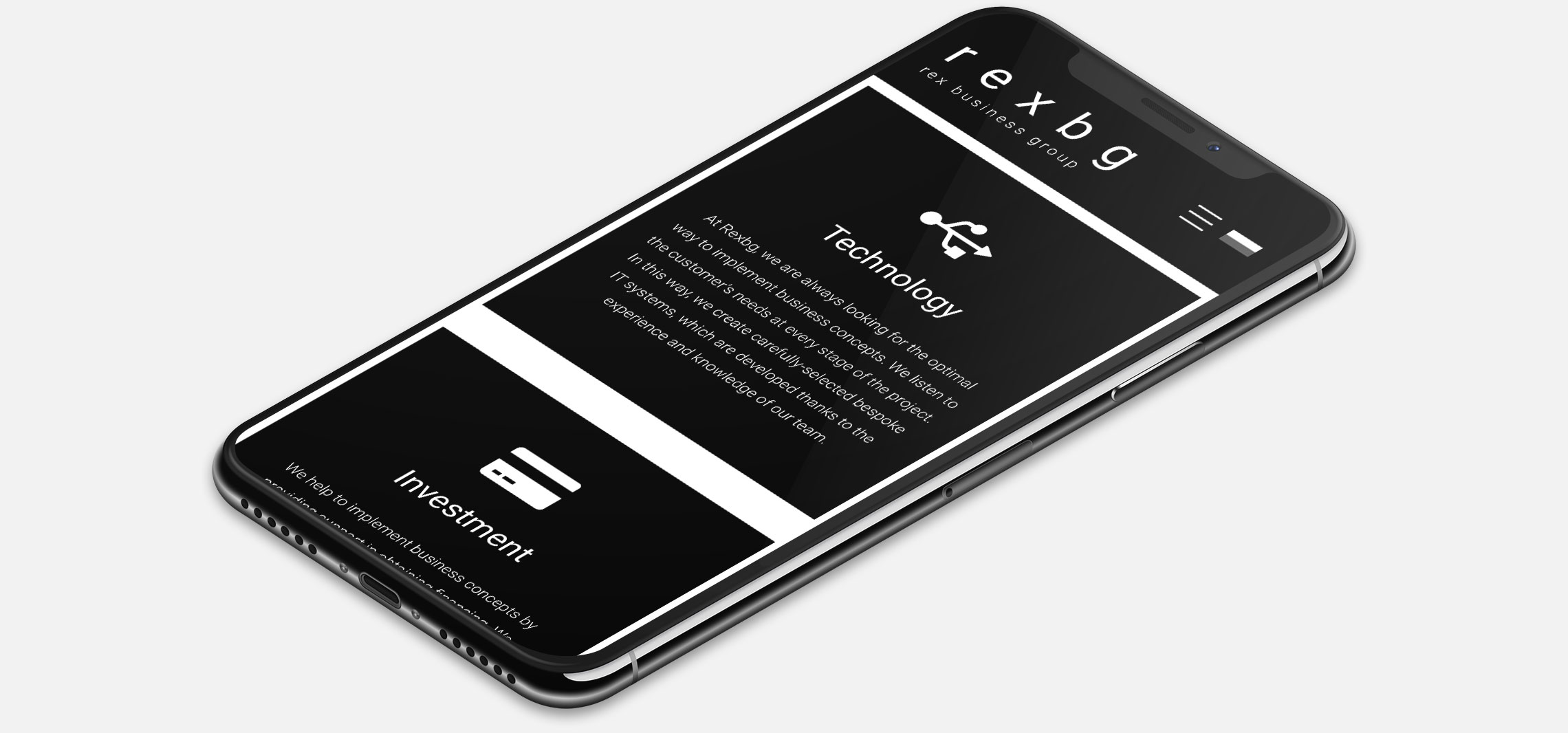 Strona internetowa Rex BG w&nbsp;wersji na&nbsp;urządzenia mobilne (smartfon)