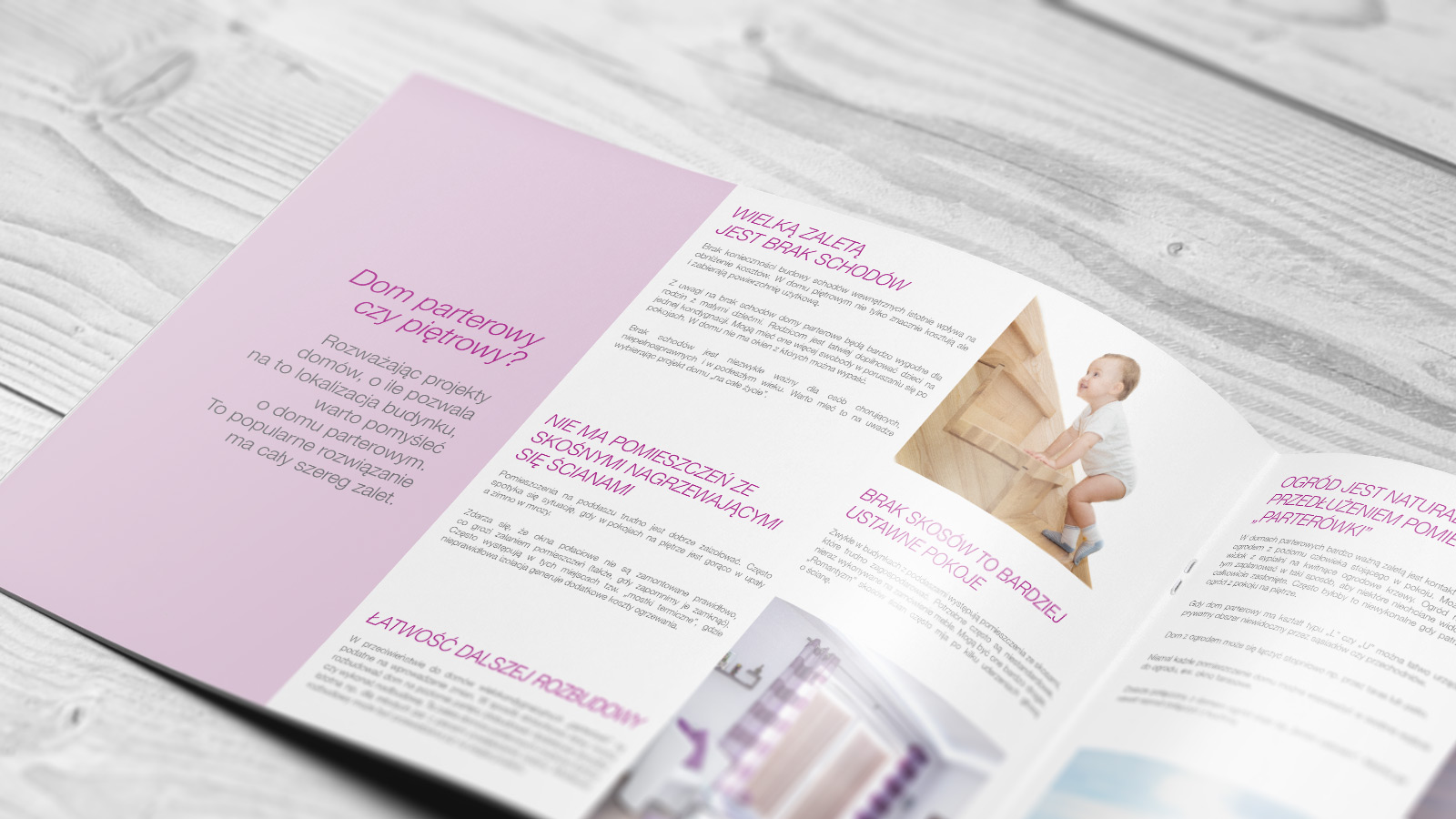 Projekt, skład i&nbsp;produkcja folderu reklamowego dla firmy Mitek Industries