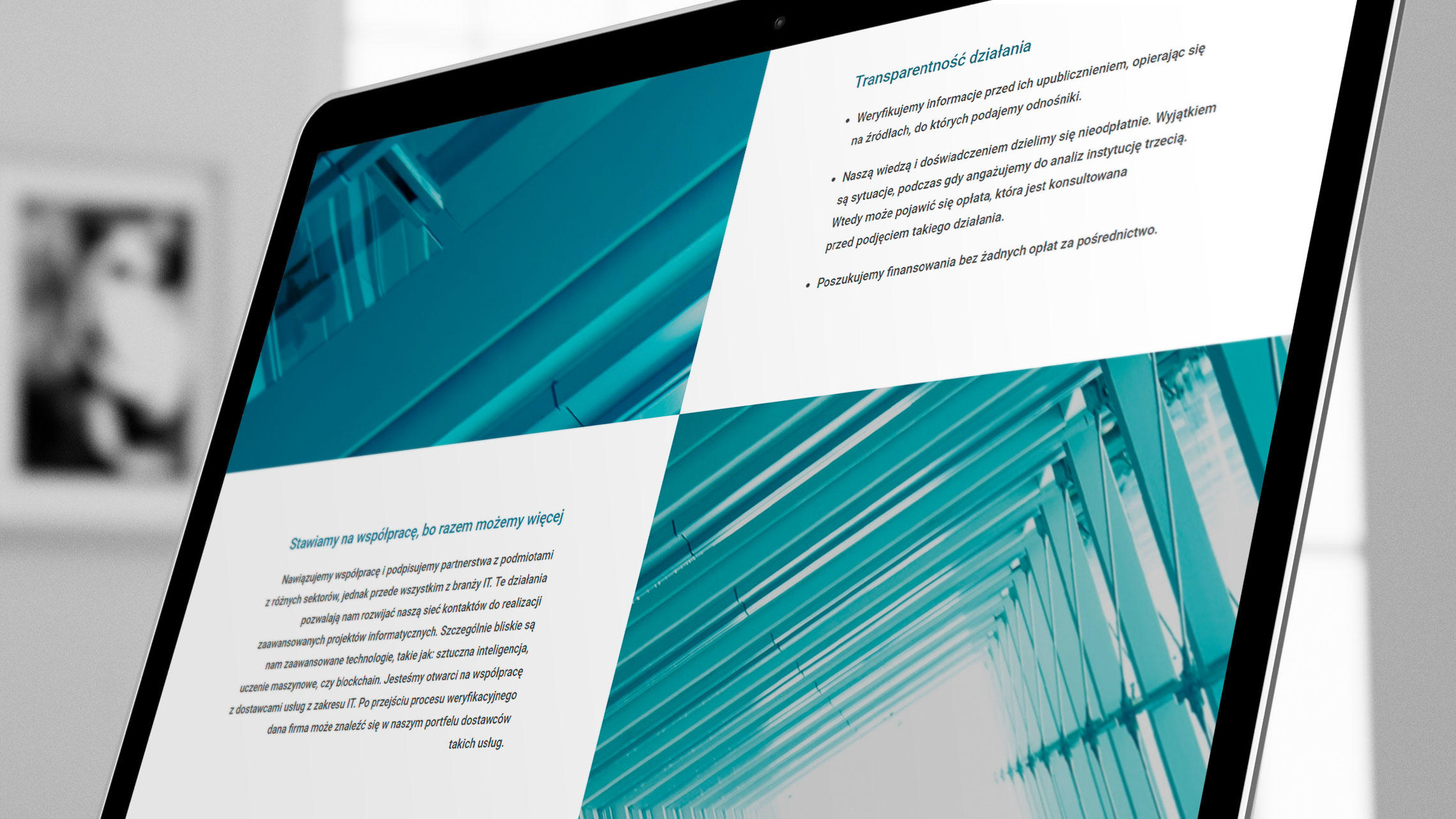 Sekcja o&nbsp;nas na&nbsp;stronie internetowej fundacji Rex SG