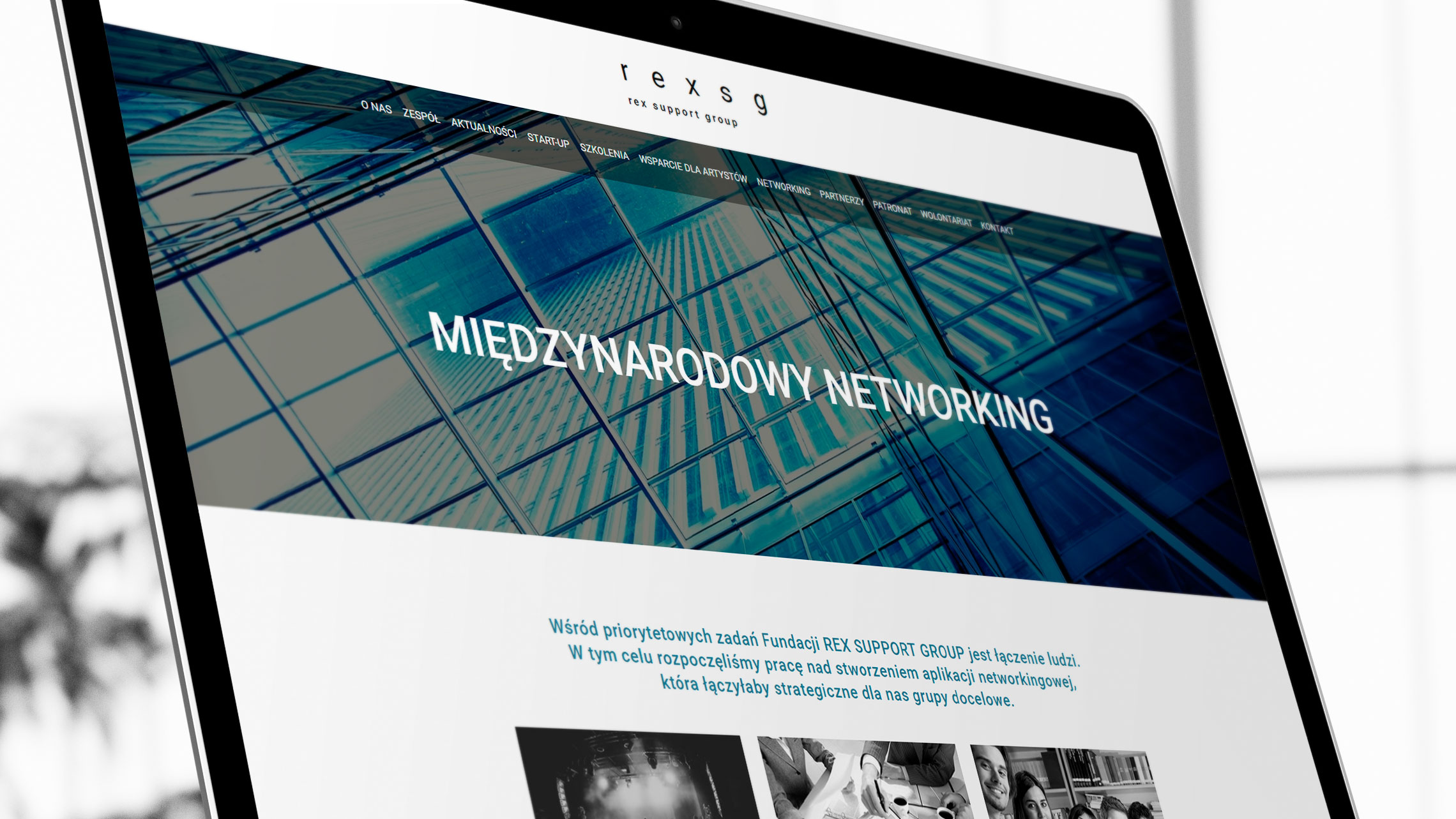 Sekcja międzynarodowy networking na&nbsp;stronie internetowej fundacji Rex SG