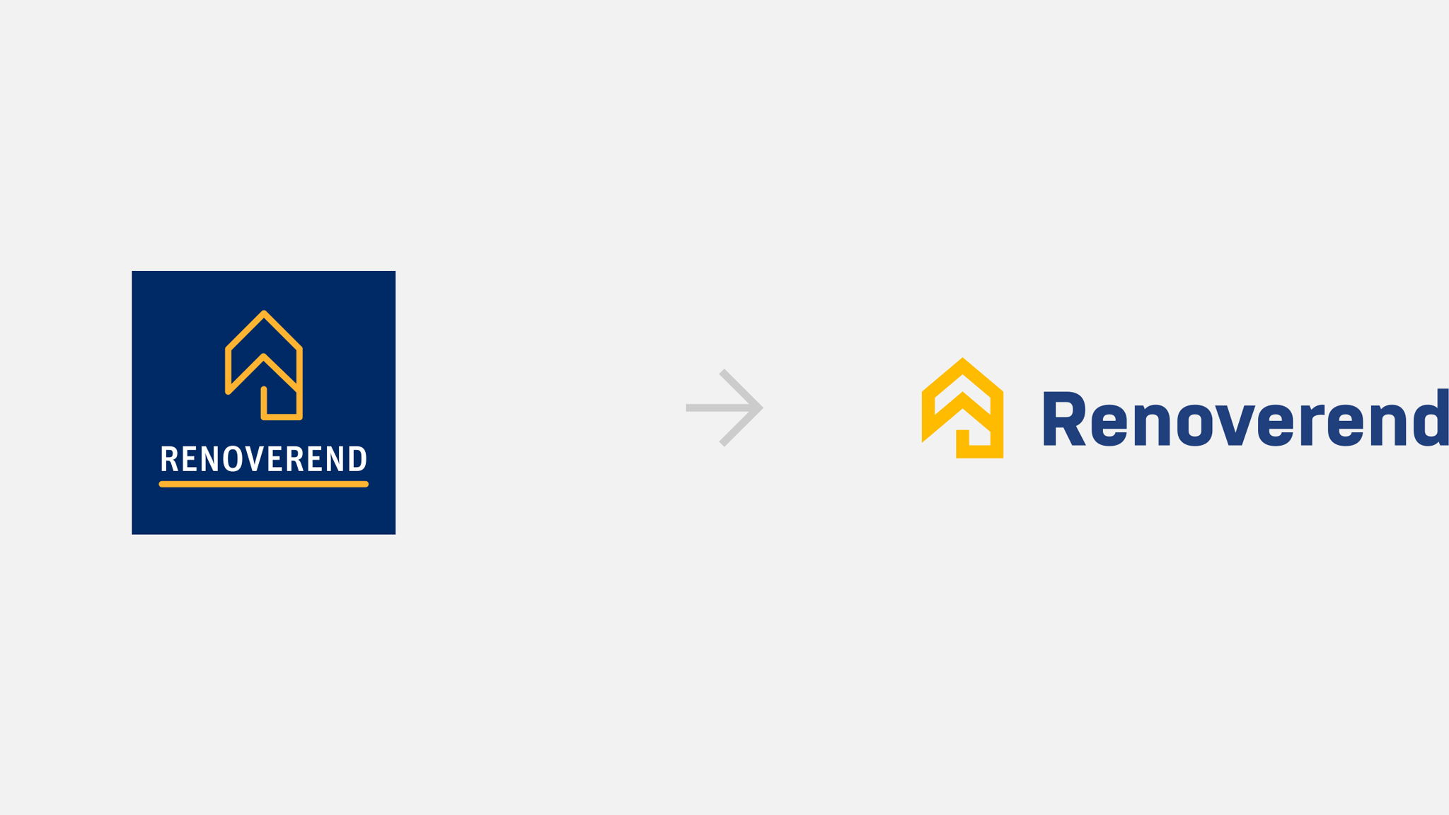 Lifting graficzny logo Renoverend - porównanie wersji