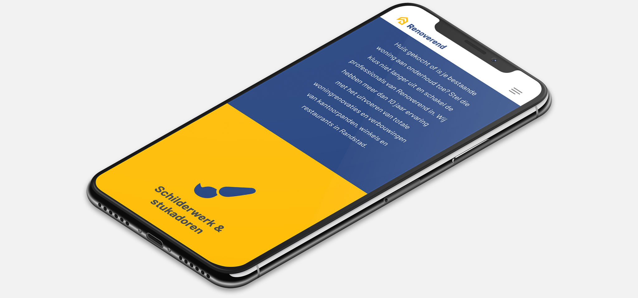 Strona internetowa Renoverend w&nbsp;wersji na&nbsp;urządzenia mobilne - smartfon, tablet