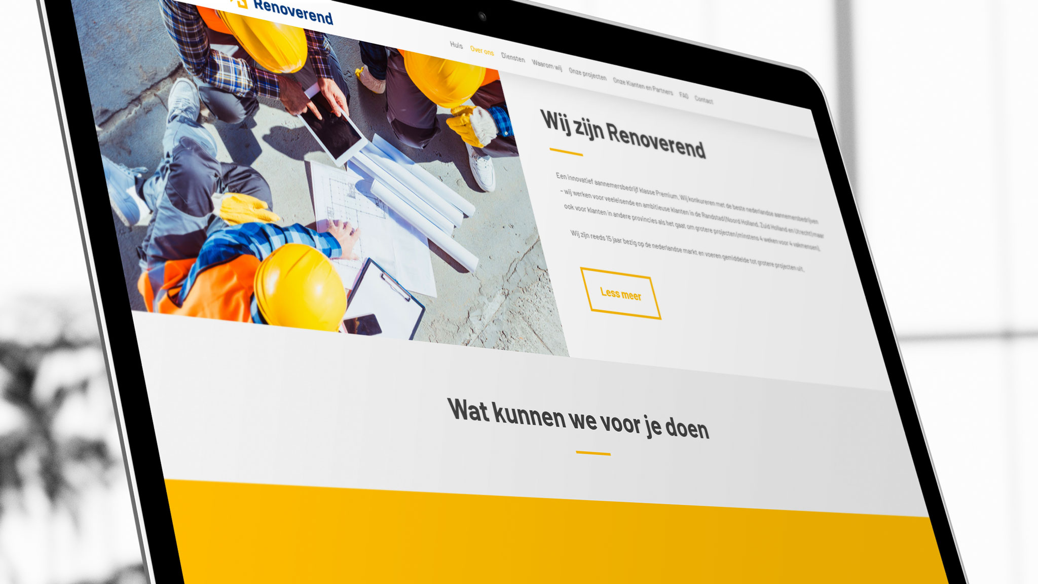 Sekcja o&nbsp;nas na&nbsp;stronie internetowej Renoverend