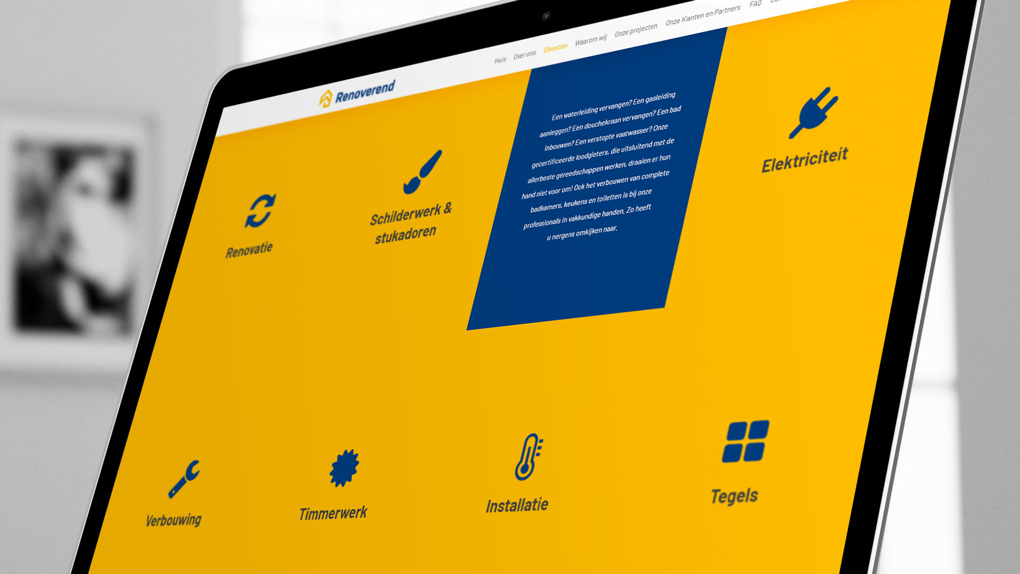 Sekcja oferta na&nbsp;stronie internetowej Renoverend