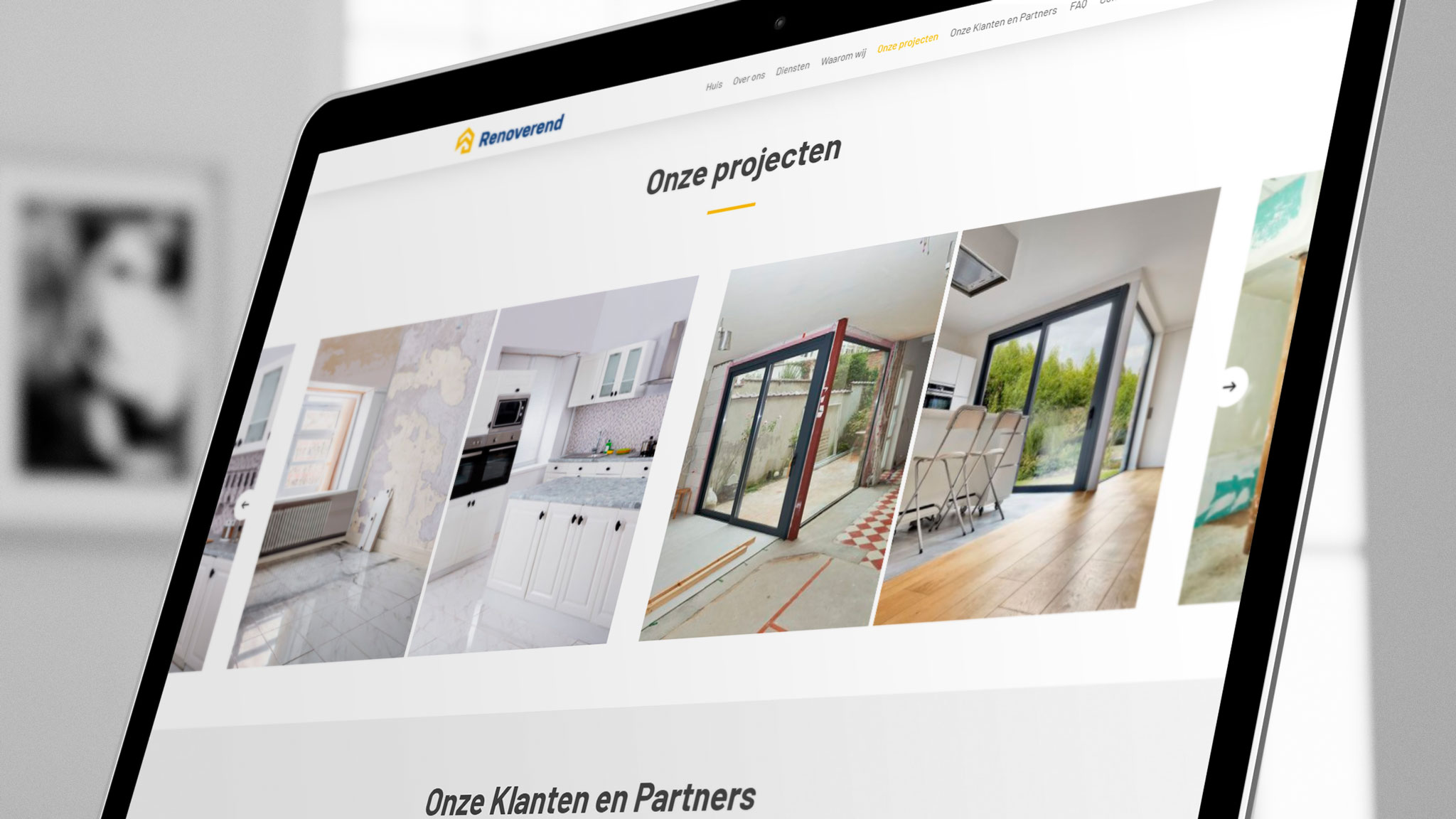 Sekcja realizacje na&nbsp;stronie internetowej Renoverend